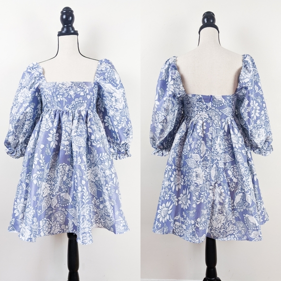 Storia Dresses Nwt Storia Floral Baby Doll Mini Dress Poshmark